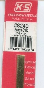 K&S Engineering 8240 Brass Strip